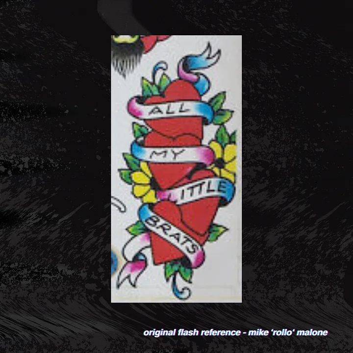 Mike 'Rollo' Malone All My Little Brats Stacked Hearts Pattern product image (2)