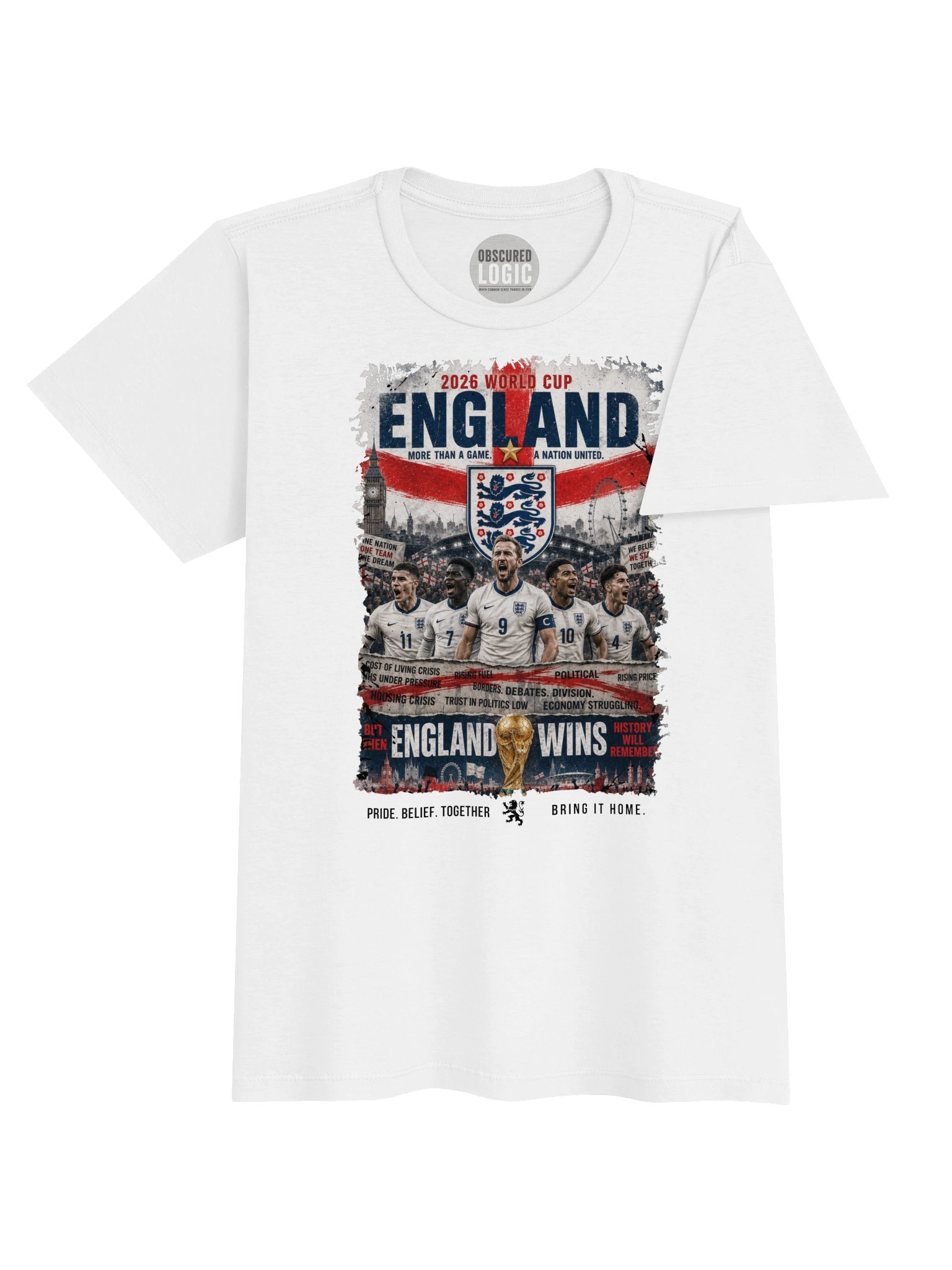 England 2026 World Cup Fan Poster Tee product image (4)