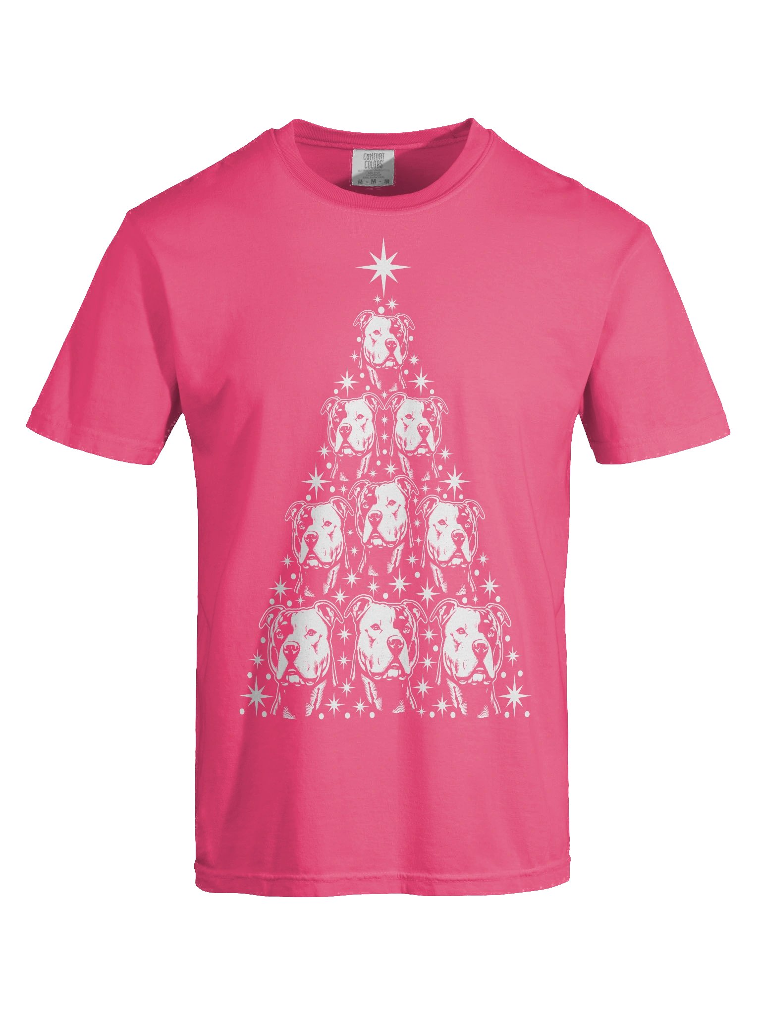 American Staffordshire Terrier(2) Christmas Tree T-Shirt product image (9)