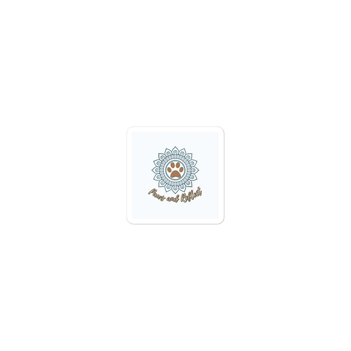 Paws & Reflect – Mindful Pet Lover Die-Cut Sticker product image (1)