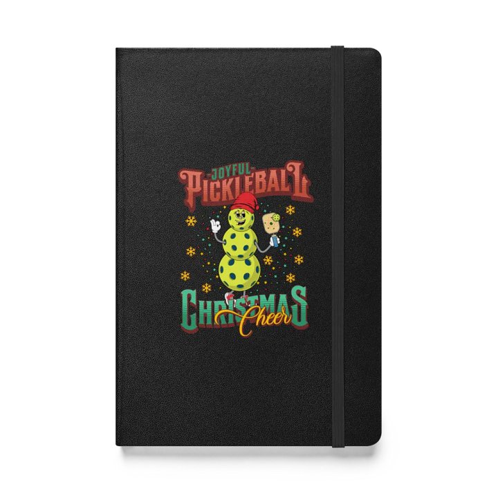 Joyful Pickleball Christmas Cheer Snowman Hardcover Notebook product image (1)