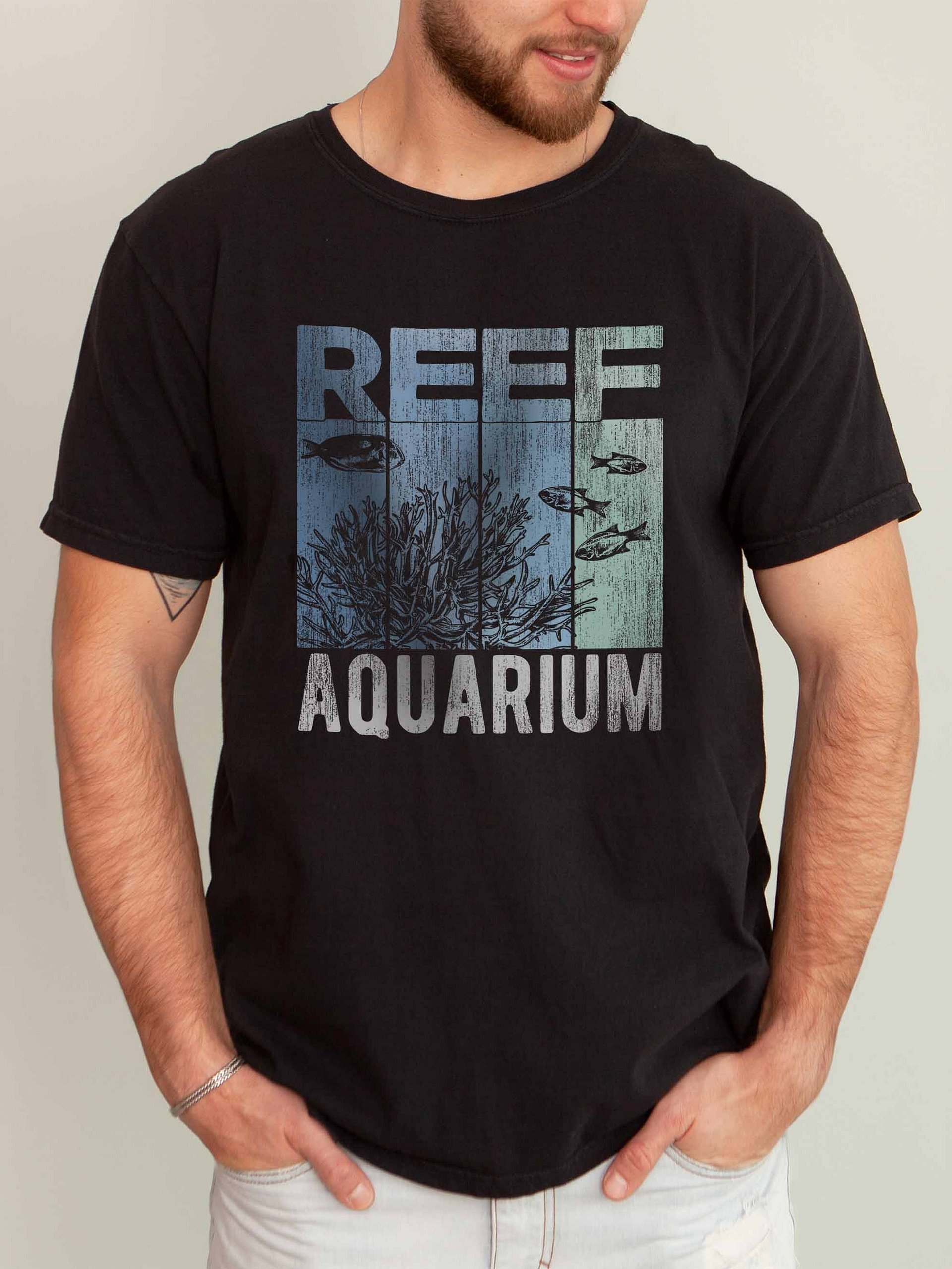 Reef Aquarium Shirt – Saltwater Coral Reef Tank Enthusiast Graphic Tee product image (2)