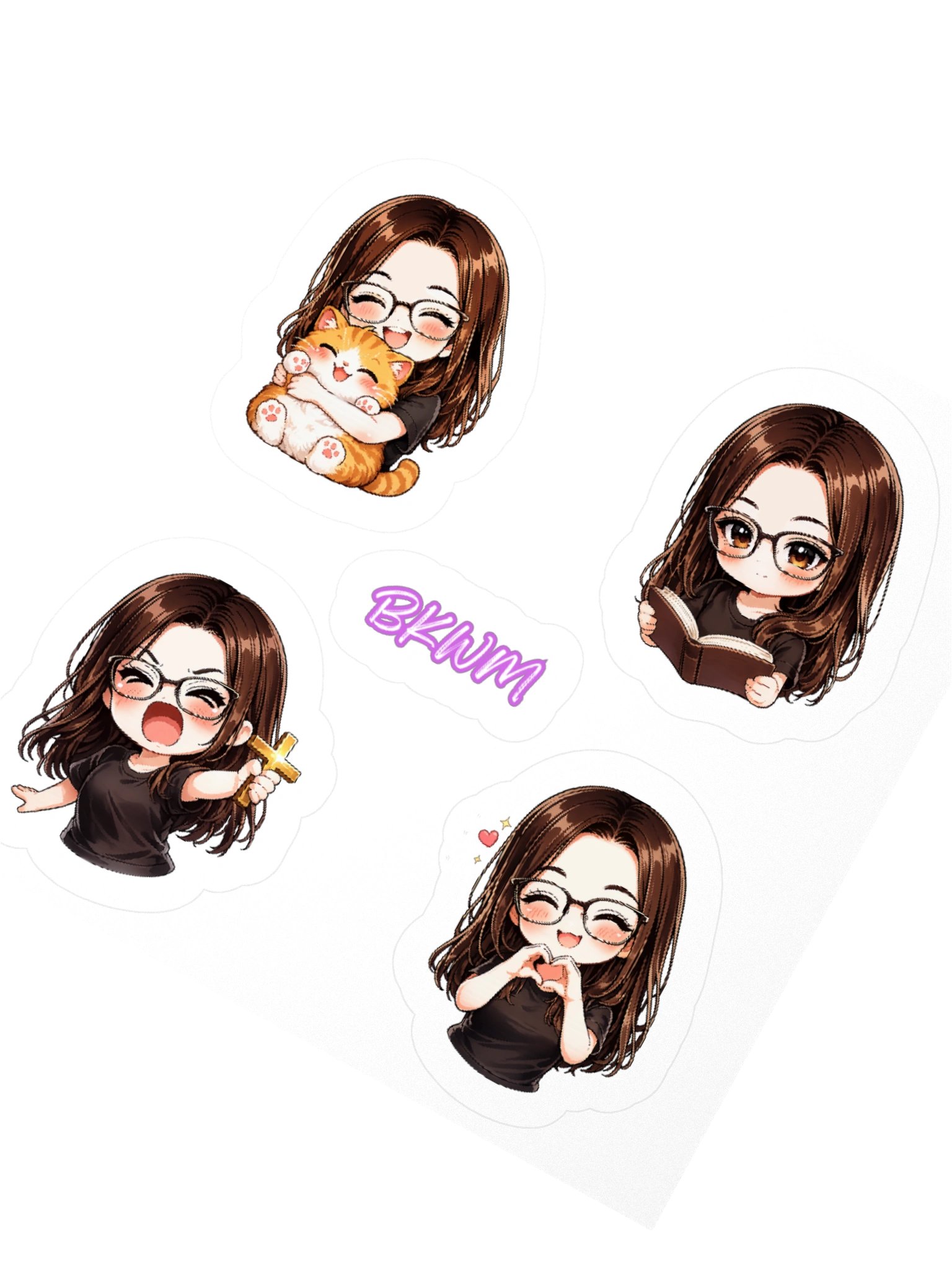 Emote stickers product image (2)