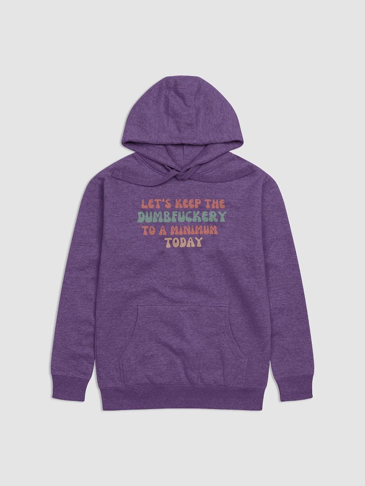 Hoodie: Let's Keep the DumbF*ckery to a Minimum Today product image (1)