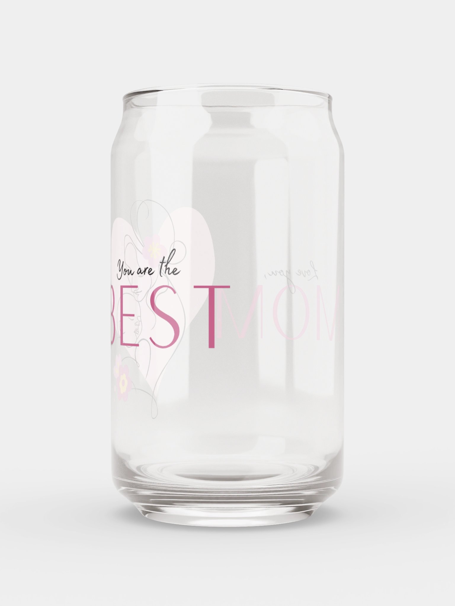 Mom Is the Best Can Glass product image (6)