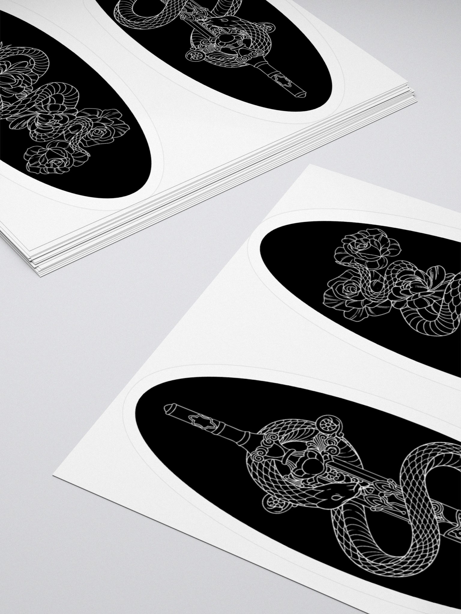 Oval Print Stickers product image (3)
