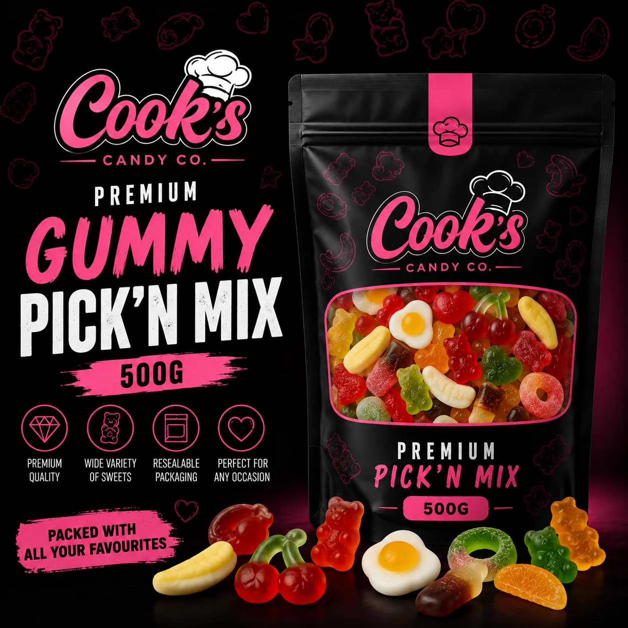 Premium Gummy Pick’n Mix – 500g product image (1)