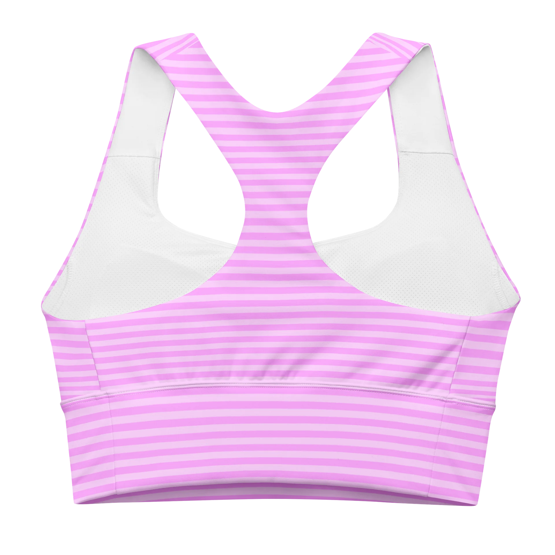 Stripped Pink Hot Lips Sports Bra product image (2)