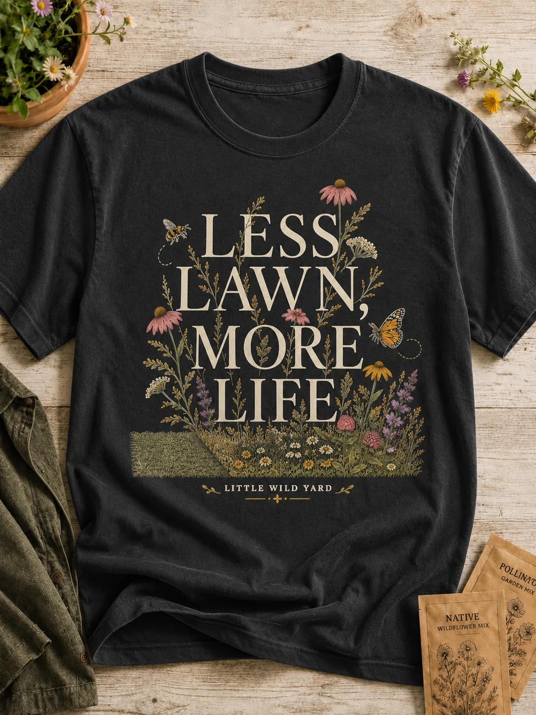 Less Lawn More Life T-shirt product image (1)