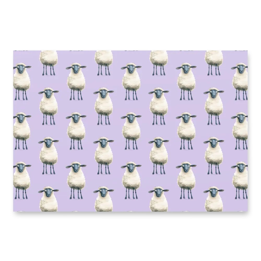 Quirky Sheep Wrapping paper product image (1)