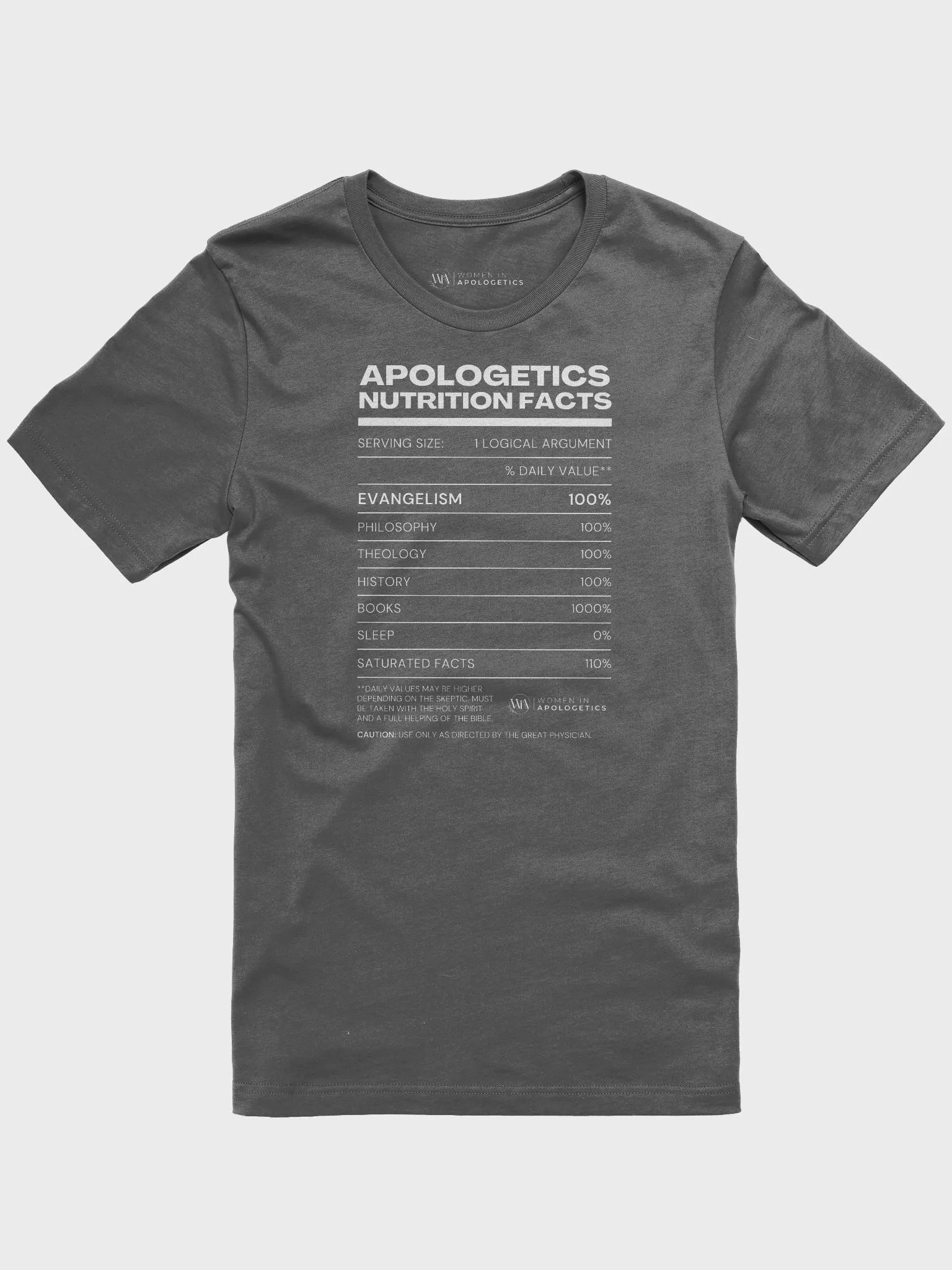 Apologetics Nutrition Facts Unisex T-Shirt product image (10)