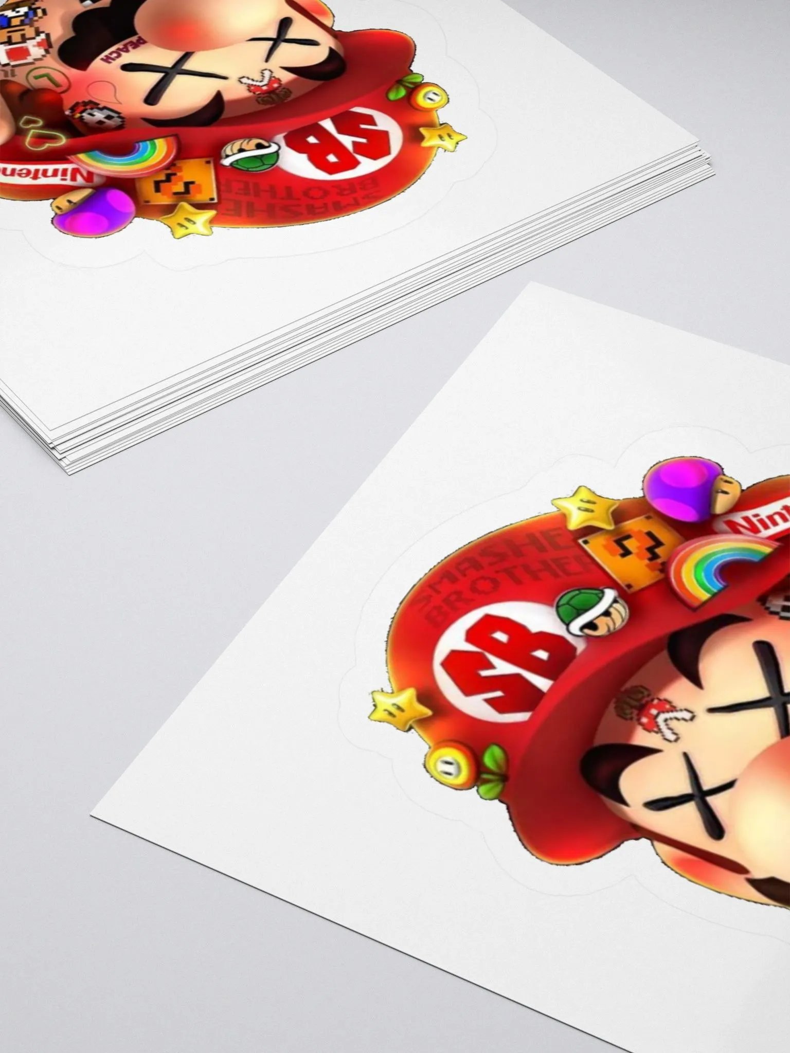 Smashed Brothers Mario Slap Sticker product image (4)
