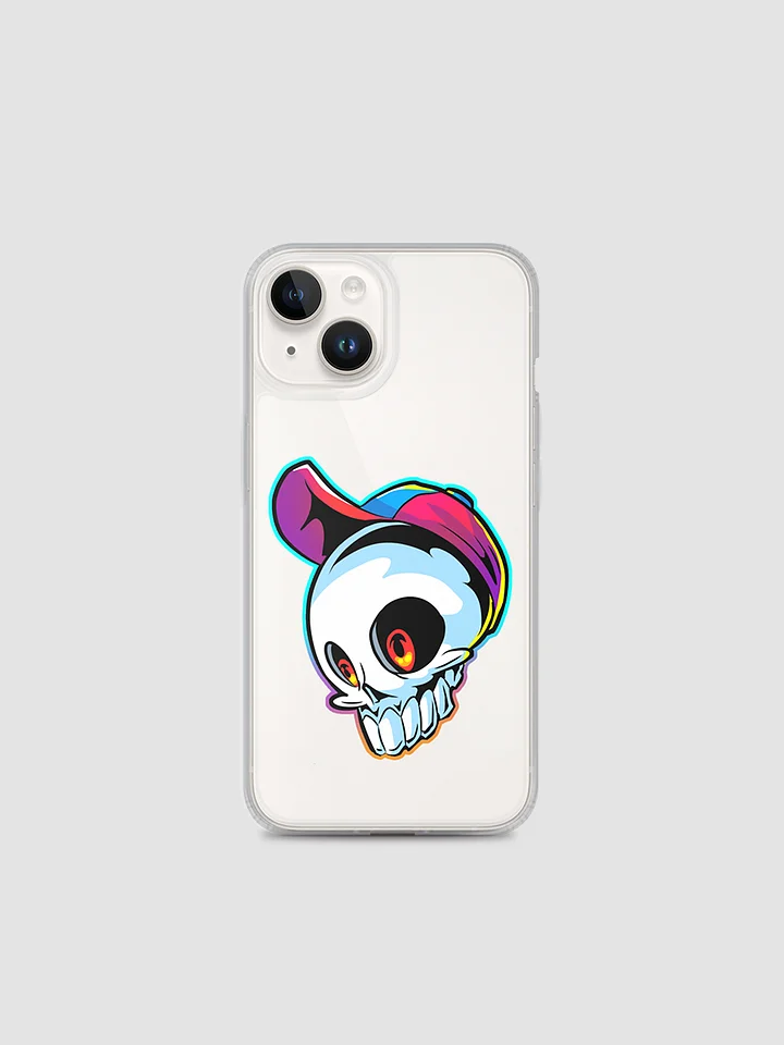 Glitch Skull Phone Case product image (1)