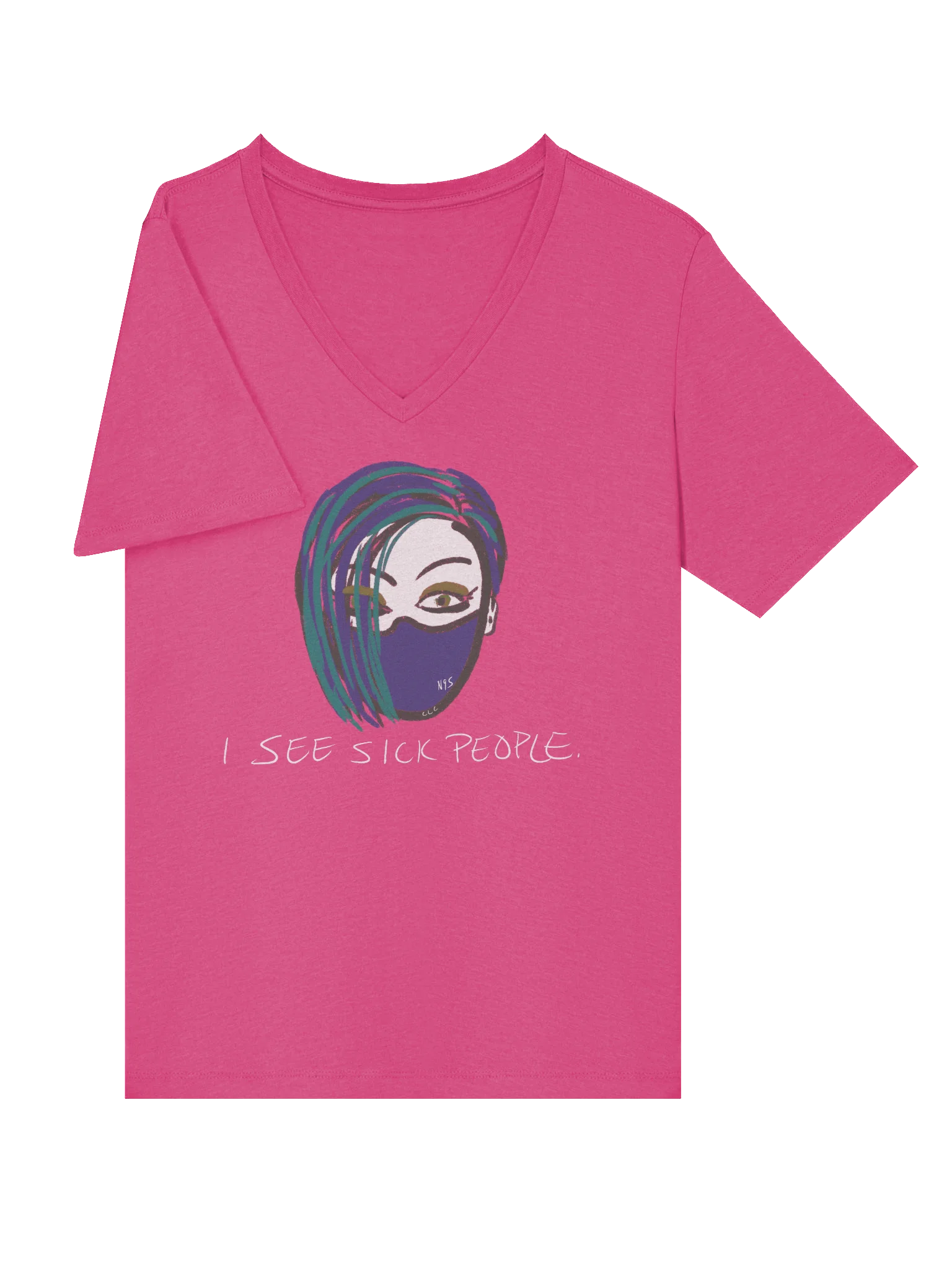 I See Sick People v-neck tee product image (5)