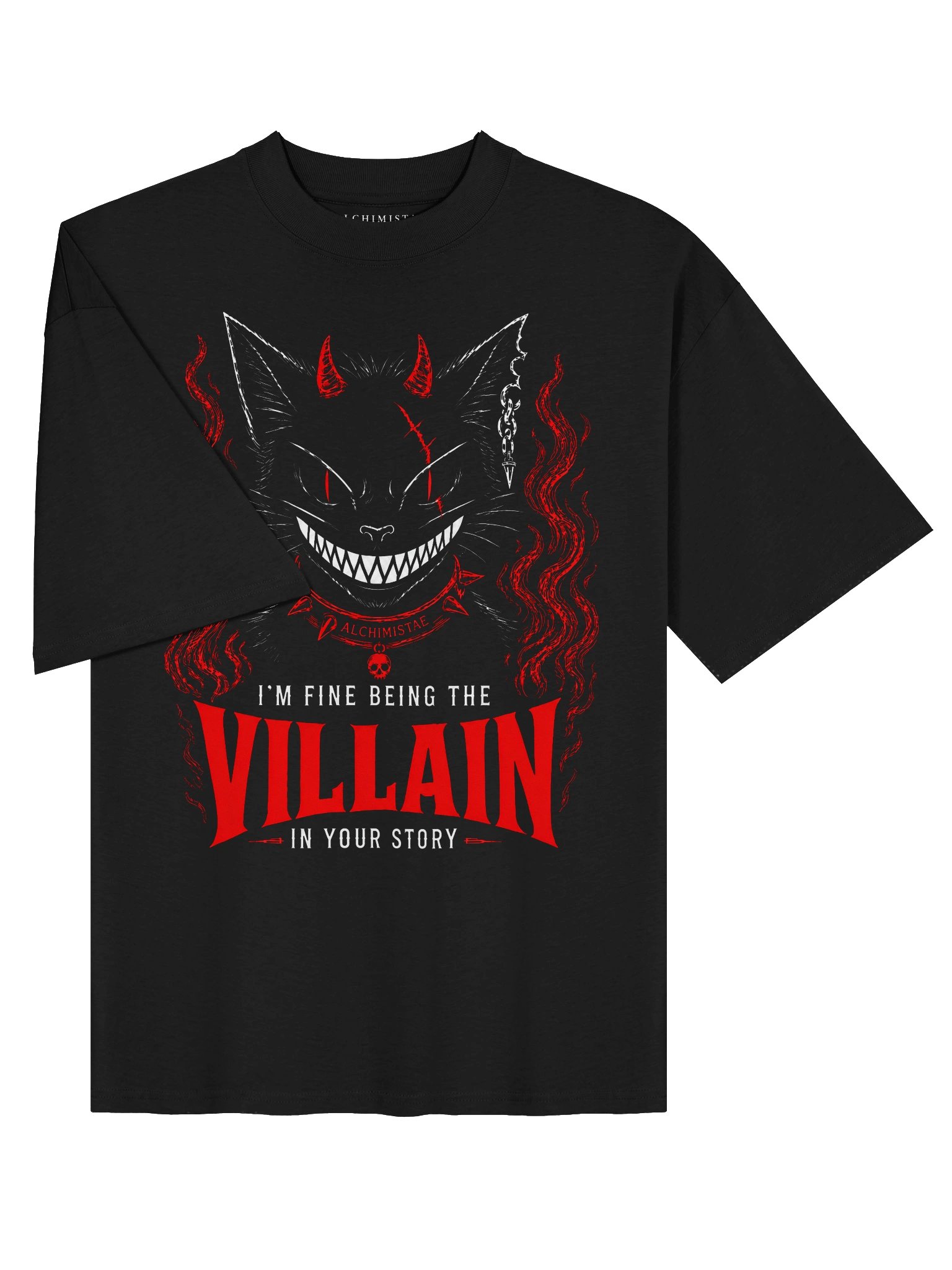 T-Shirt Unisex Oversize Coton Bio Poids Lourd – THE VILLAIN product image (9)