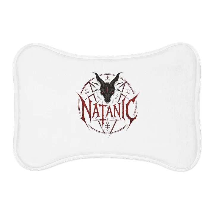 Occult Goat Pentagram Pet Feeding Mat product image (1)