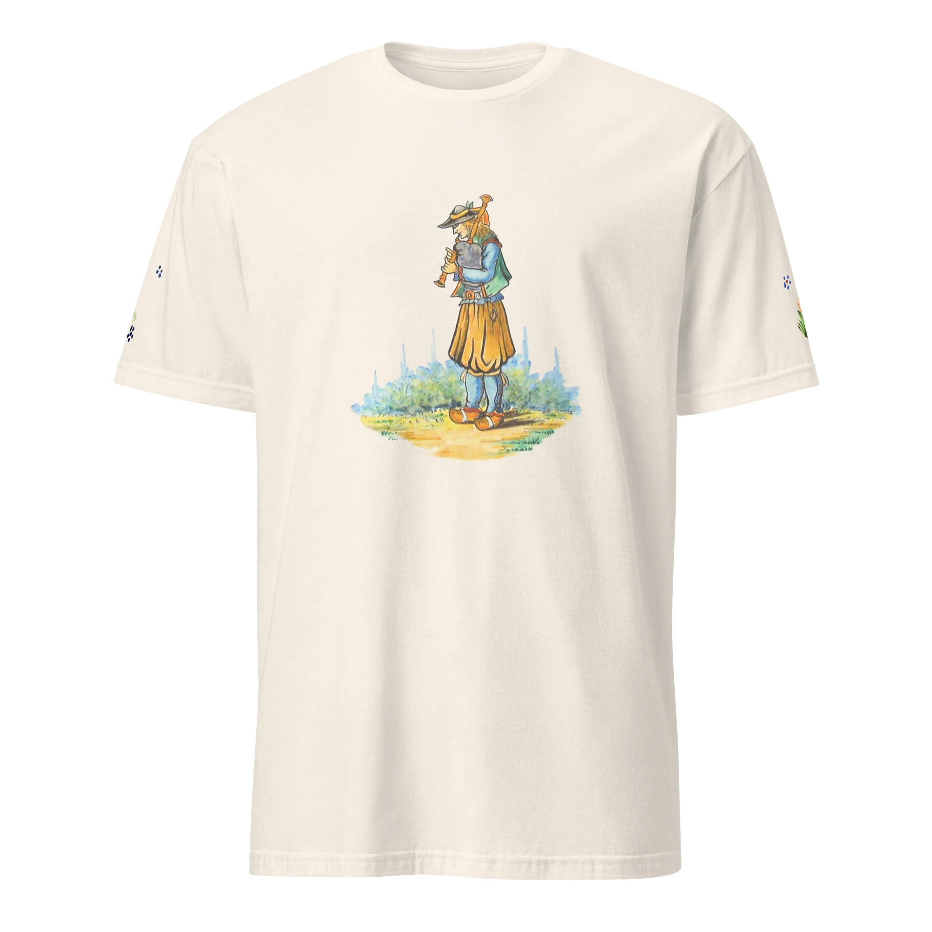 T-shirt Unisexe 100% Coton Faïence “Le Biniou” product image (1)