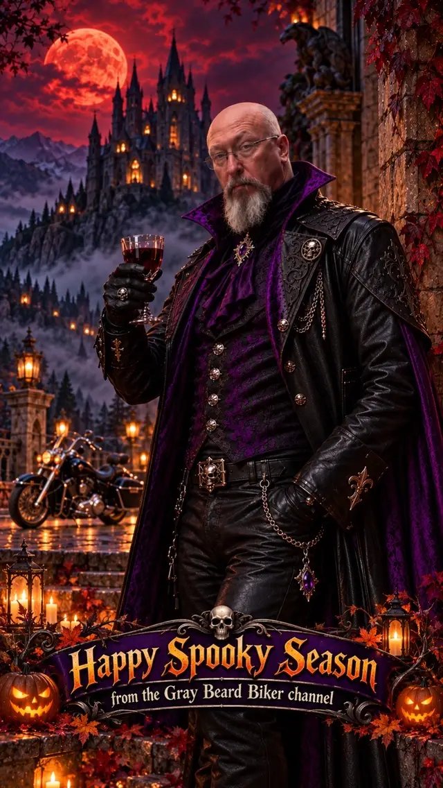 #happyhalloween #graybeardbiker #creatorsearchinsights #motorcyclelife 
