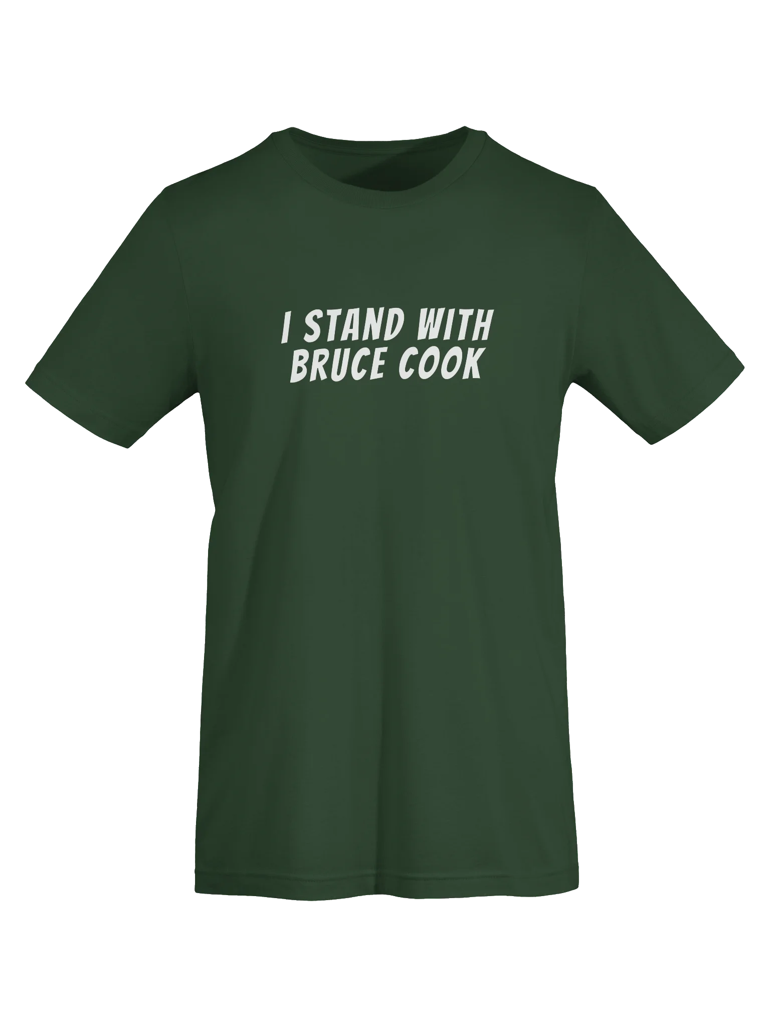 I Stand With Bruce Cook Supersoft Tee - White Logo product image (5)