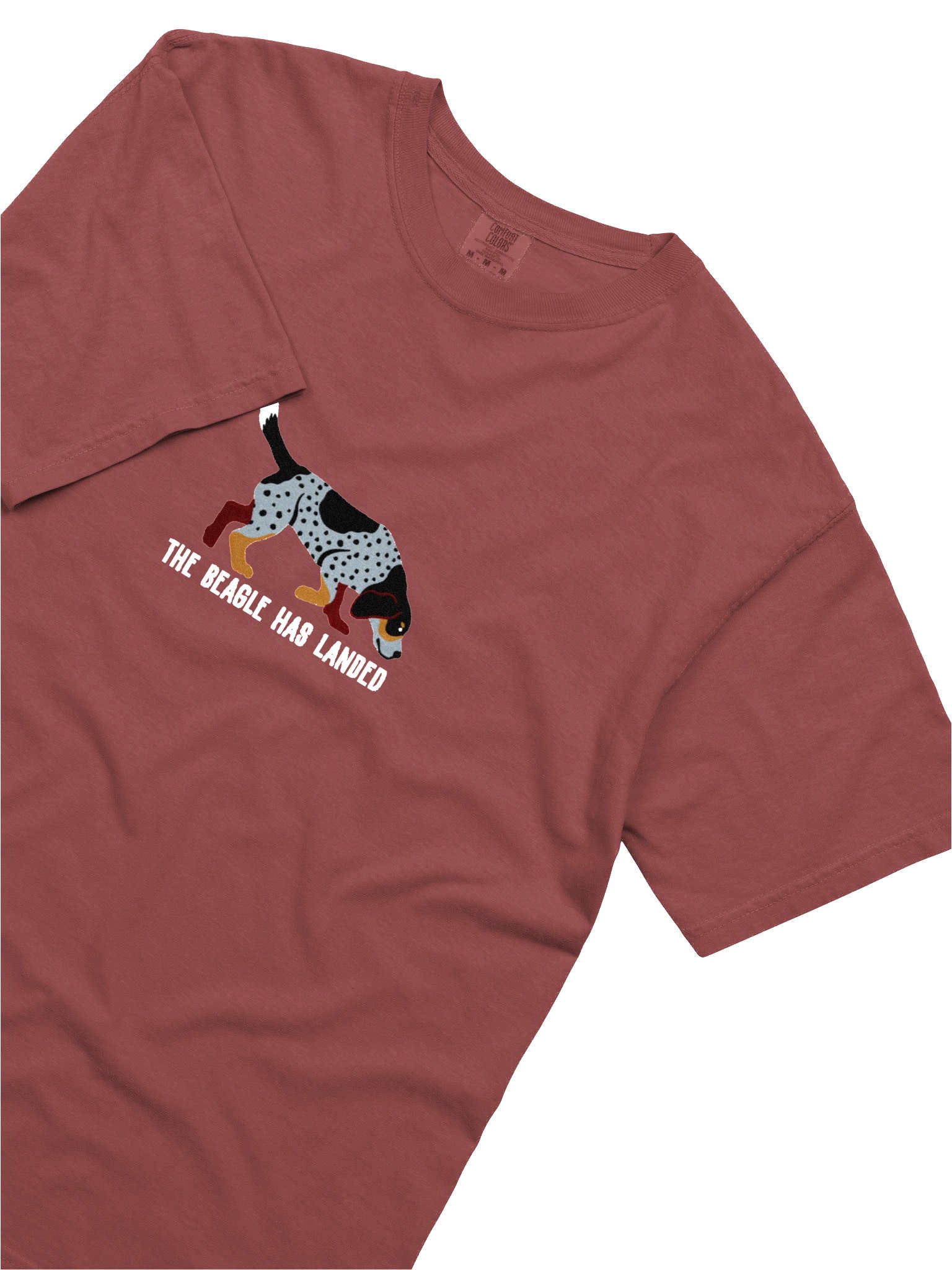 The Beagle Has Landed T-Shirt(Embroidered) of a Beagle(Bluetick) product image (8)