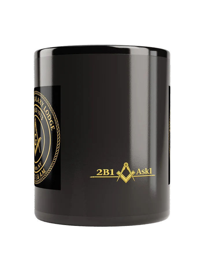 MMG Masonic Emblem Black Glossy Mug product image (2)
