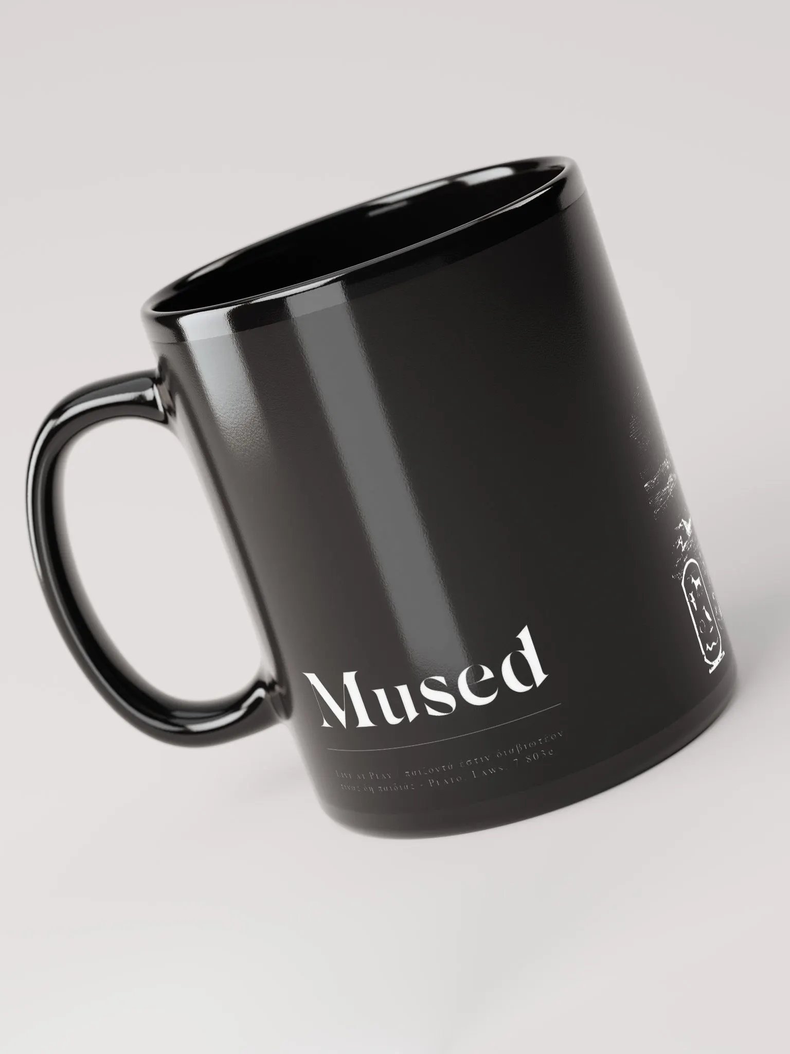 Great Pyramid of Giza, Scientific Illustration - Mug, Black product image (3)