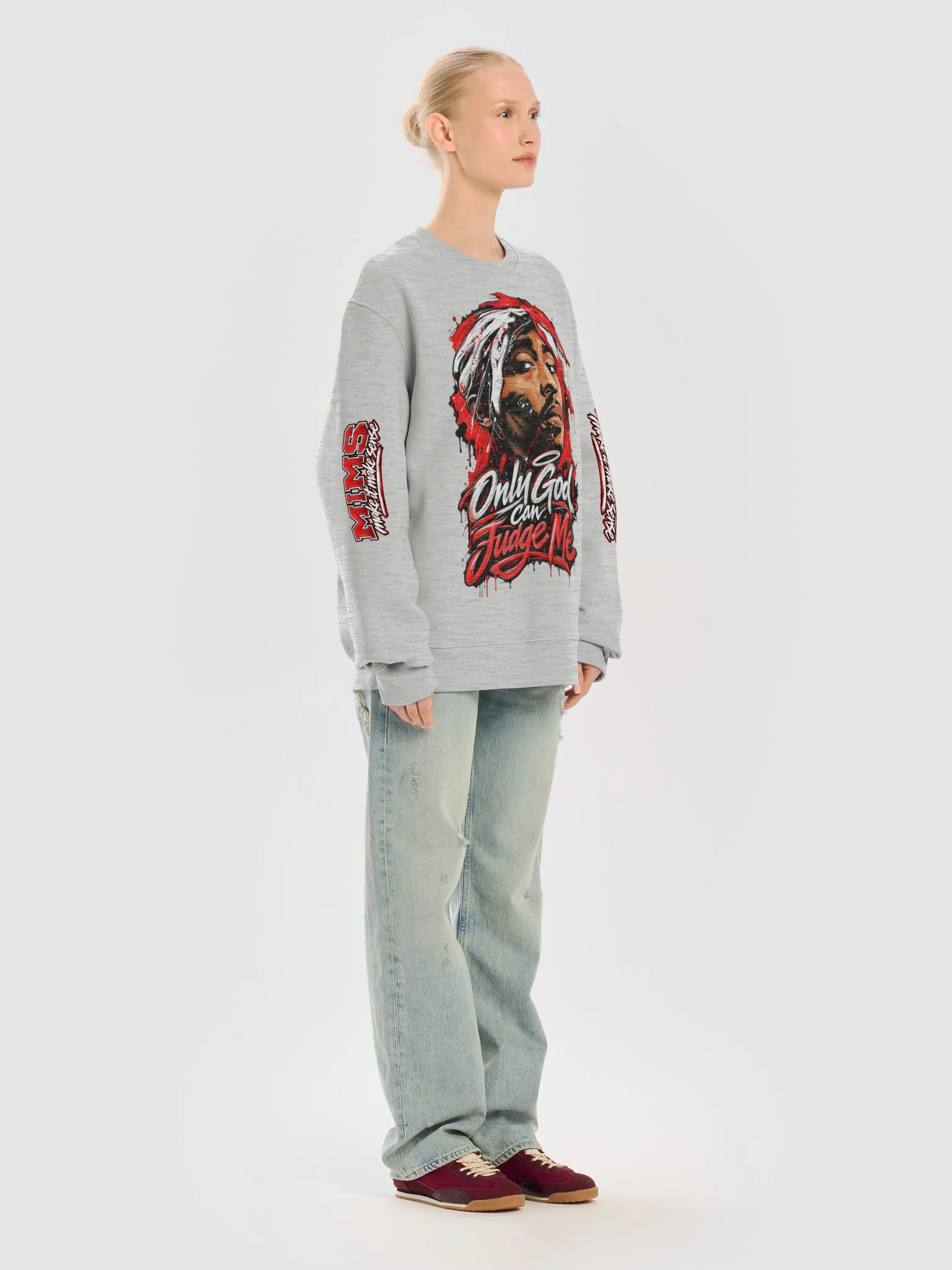 Only God Can Judge Me Oversized Sweatshirt product image (22)
