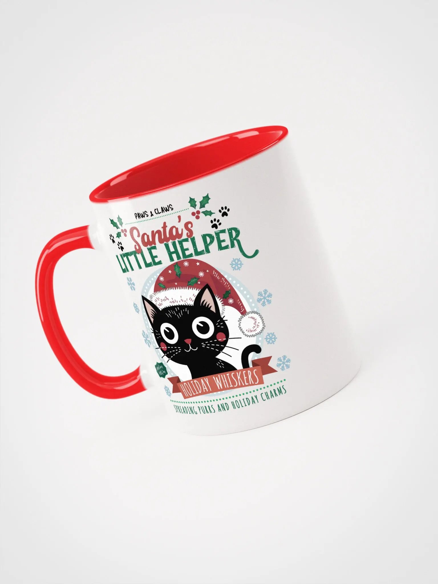 Santa 's Little helper- Bi-color Ceramic Mug product image (2)