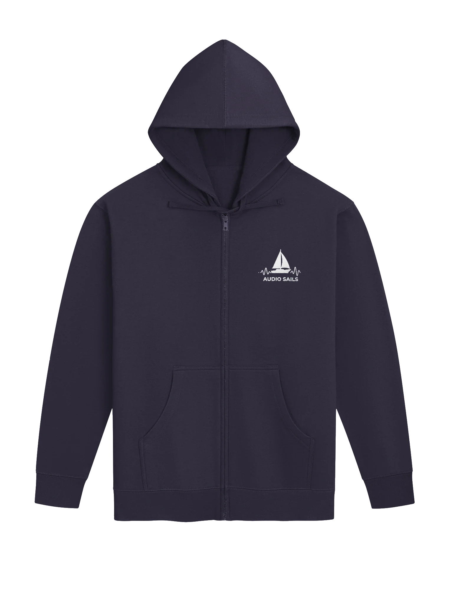 Audio Sails Reference Grade Zip Hoodie | Deep Sea Navy product image (1)