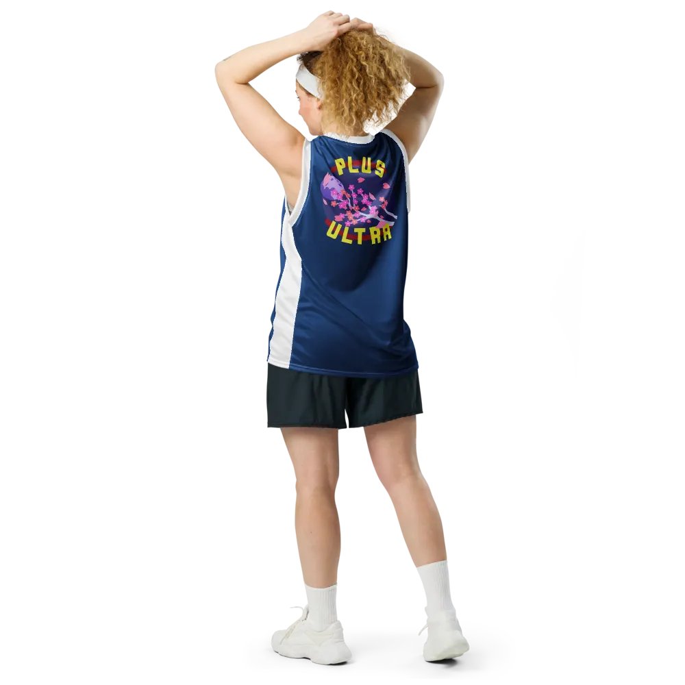 Blue Plus Ultra Basketball Jersey (Back) product image (11)