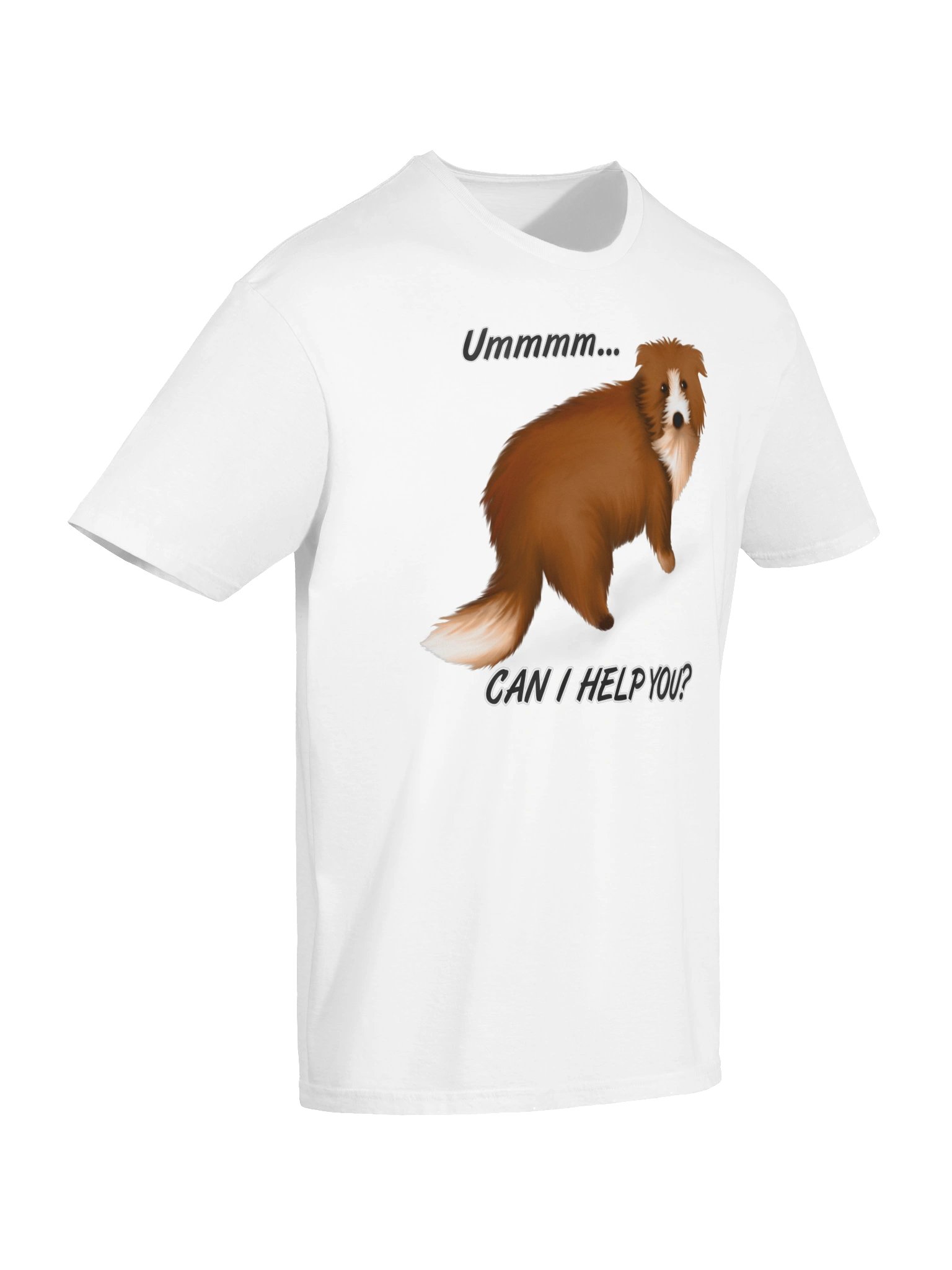Dog "Ummm... Can I Help You?" T-Shirt. Unisex Gildan Softstyle T-Shirt product image (5)