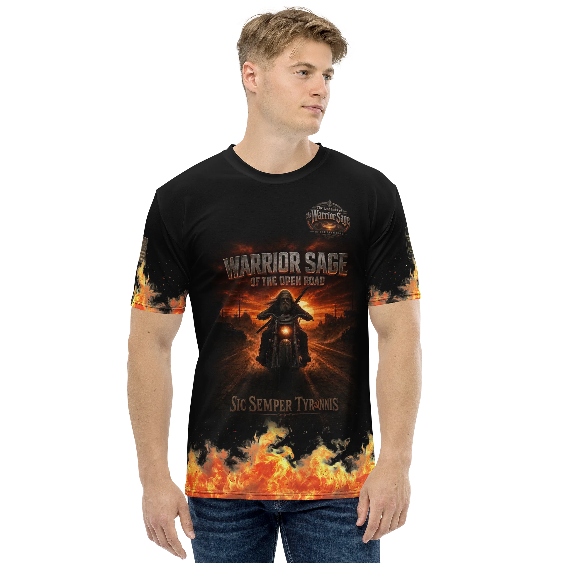 Warrior Sage Sic Semper Tyrannis MötoGraffitti Tee product image (2)