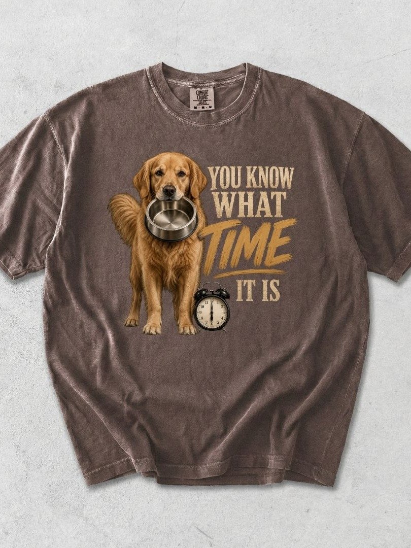 You Know What Time It Is Dog T-Shirt product image (1)