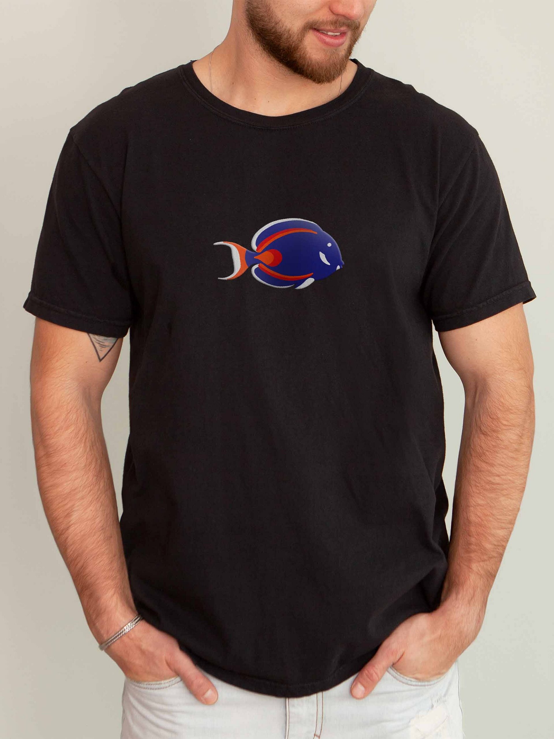 Achilles Tang(Version 2) Premium T-Shirt (Embroidered) for Reef and Marine Aquarium Lovers product image (2)