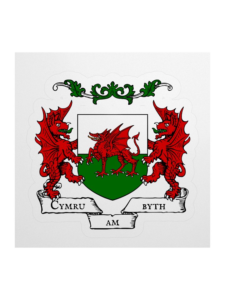 Cymru am Byth Kiss Cut Sticker product image (2)
