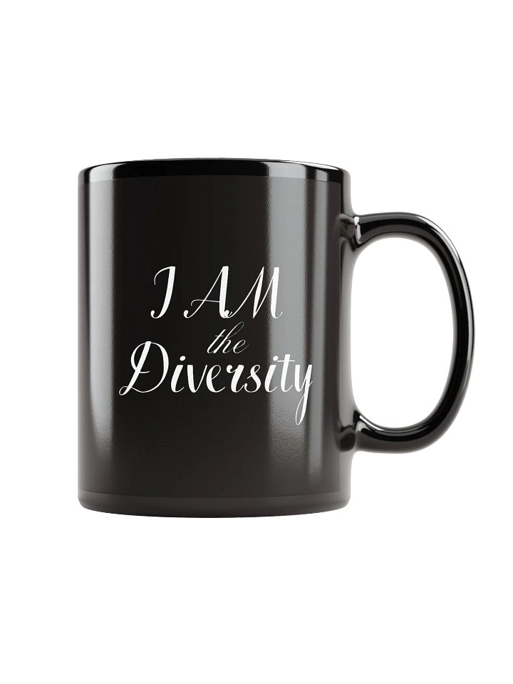 I AM the Diversity Black Glossy Mug product image (1)