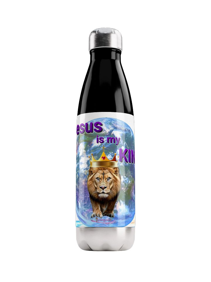 Jesus is my KING - Stainless Steel Water Bottle product image (1)