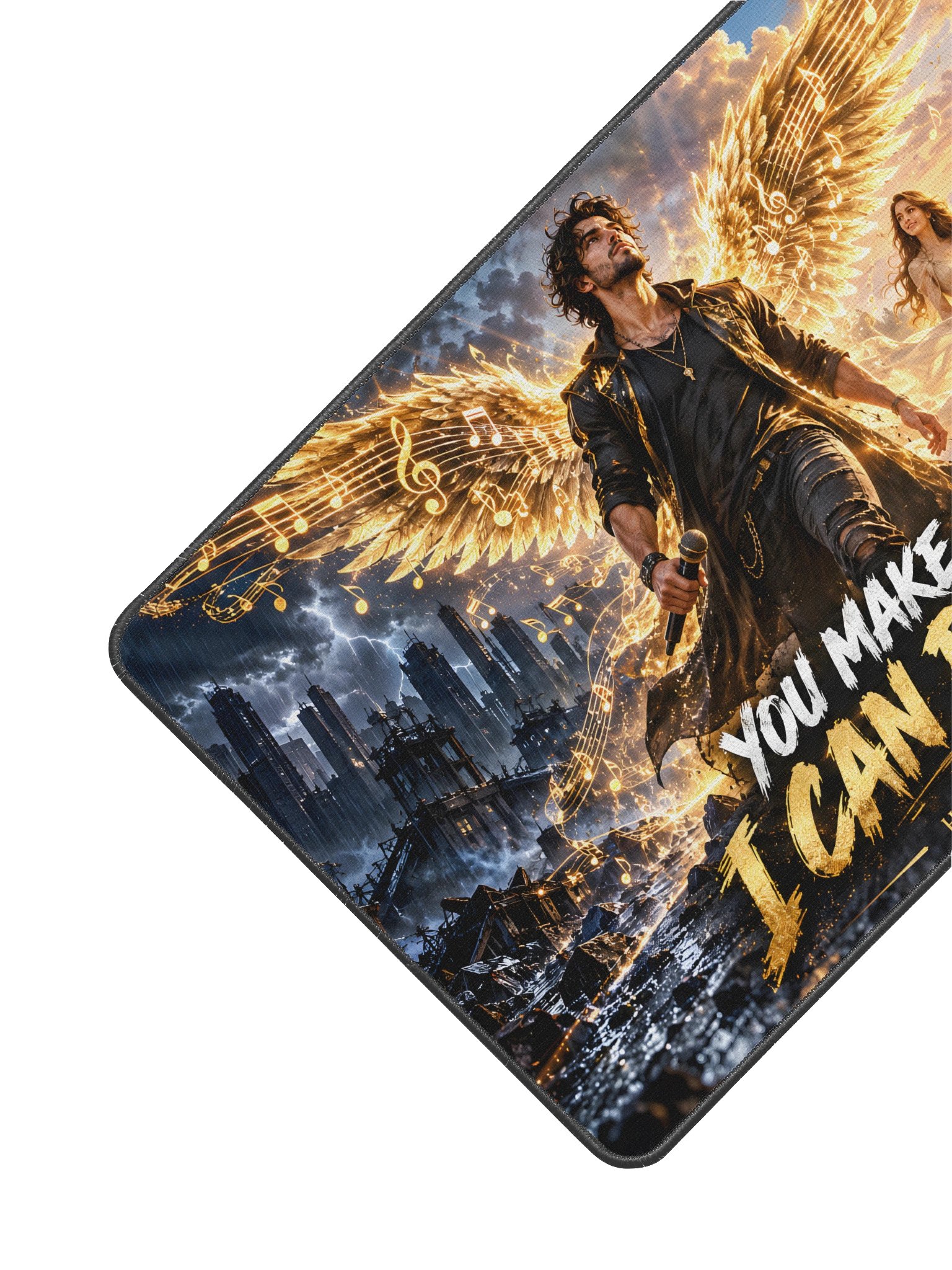You Make Me Feel Like I Can Be Anything—Hyper Sync Beats Premium Desk Mat product image (3)