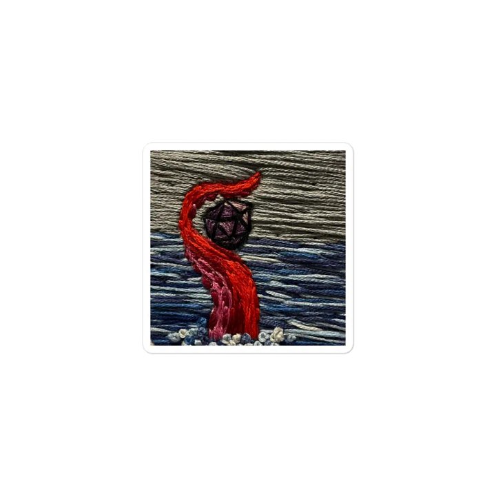 Embroidered Print Dice Magnet product image (1)