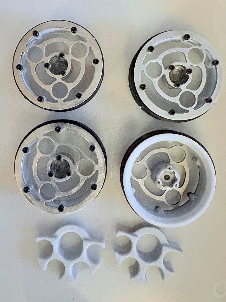 1.7" ( 44MM) High Clearance Wheels: "Sigil" (Cement/ Silver) product image (1)