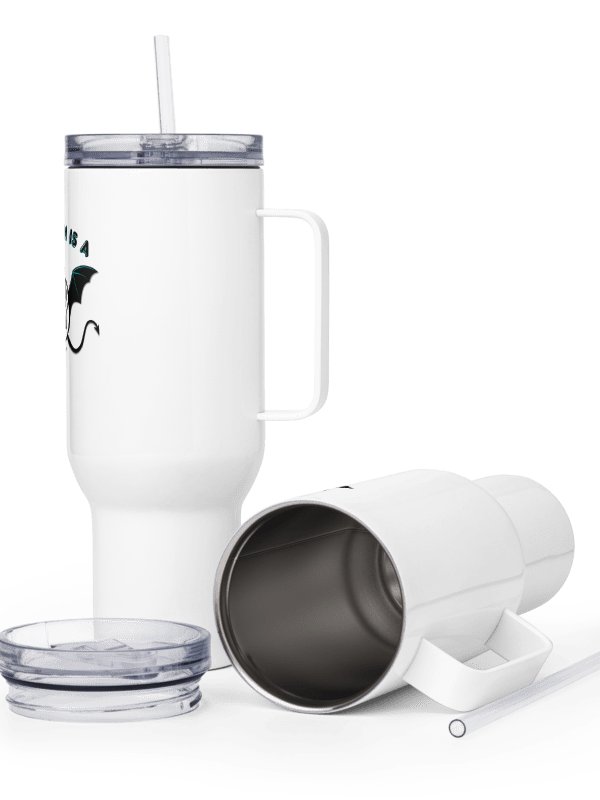 "My Demon is a Cinnamon Roll" Tumbler - Black text product image (5)