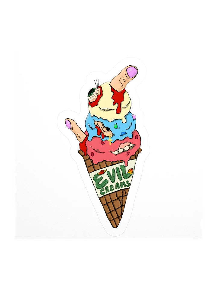 Evil Creams "Bubble Gum, Strawberry, Cream" Sticker product image (3)