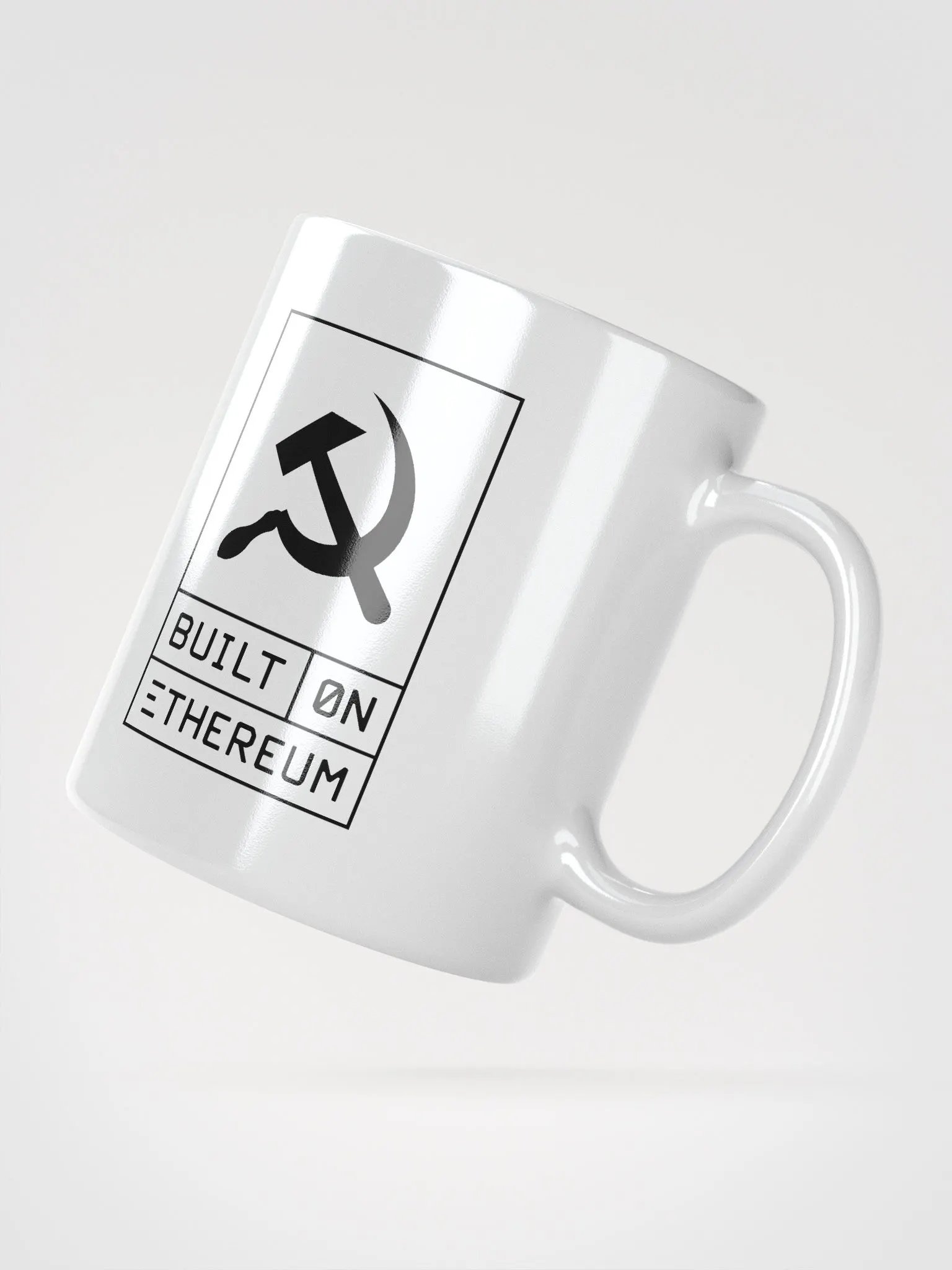 Built on Ethereum white mug product image (2)