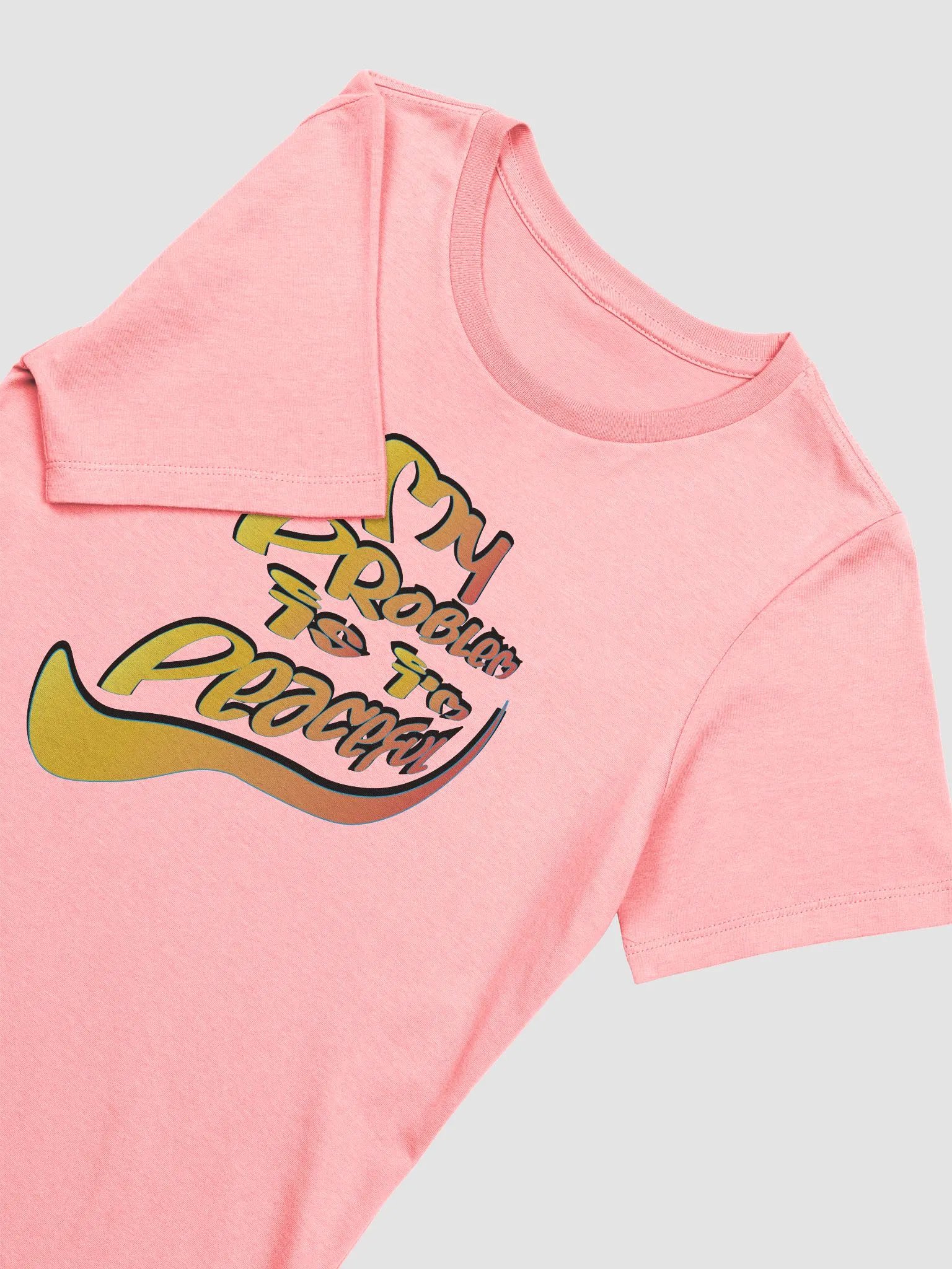 My Problem Is I'm Peaceful - Graffiti - Bella+Canvas Women's Supersoft Relaxed-fit T-Shirt product image (2)