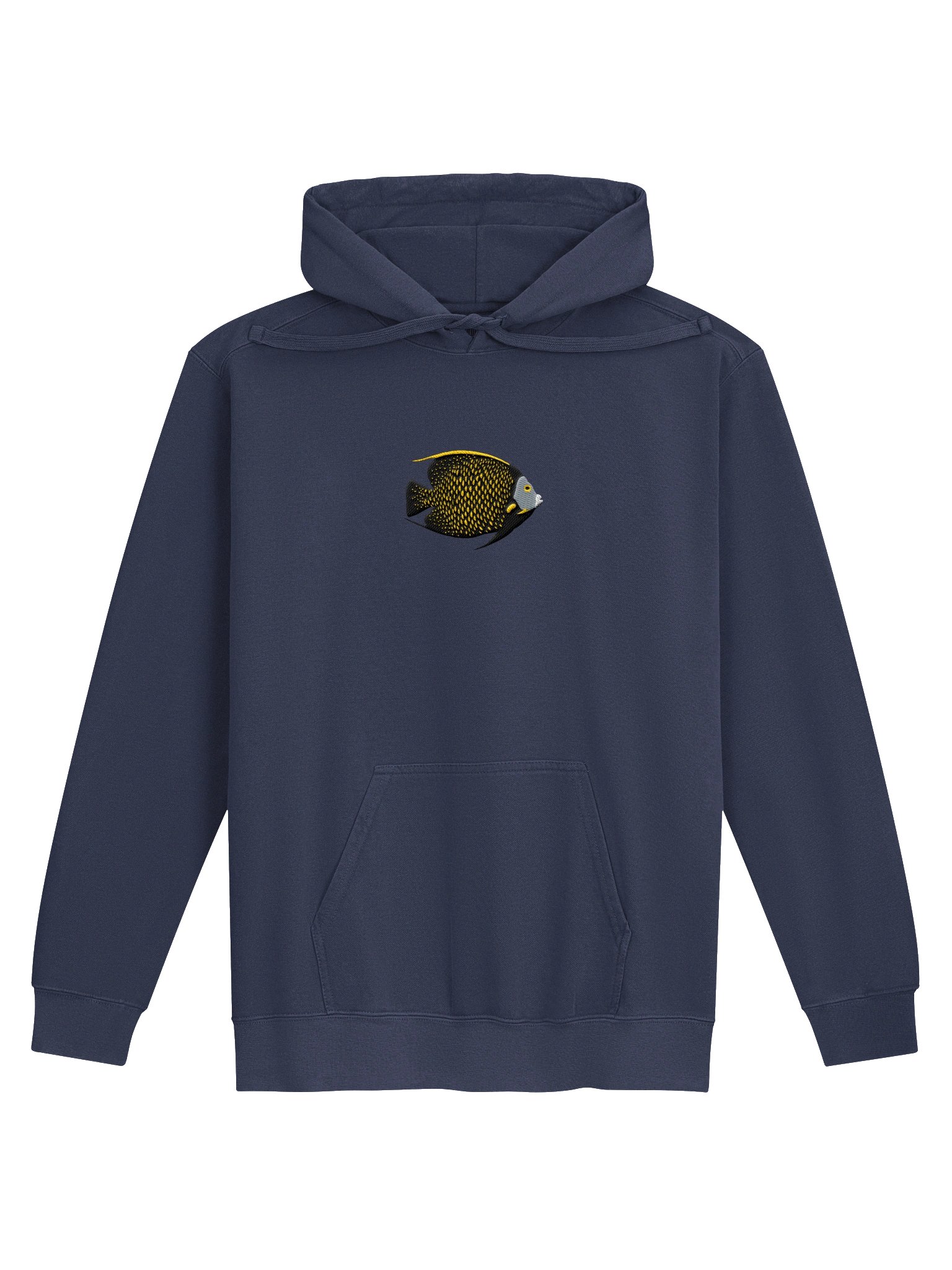 French Angelfish Embroidered Premium Hoodie | Saltwater Reef Aquarium Fish & Marine Life Apparel product image (4)