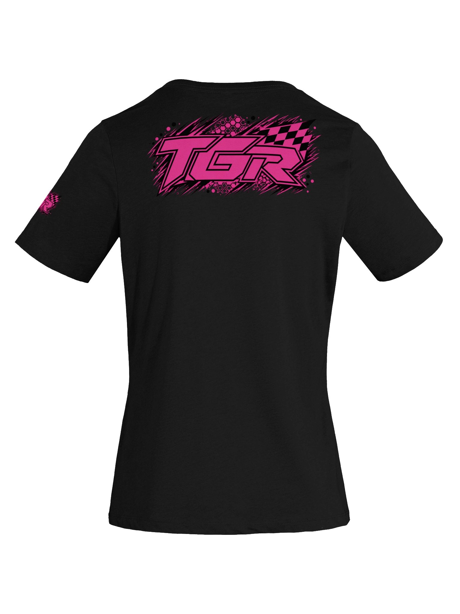 TGR Pink Thunder Women's Racing V-Neck T-Shirt product image (7)