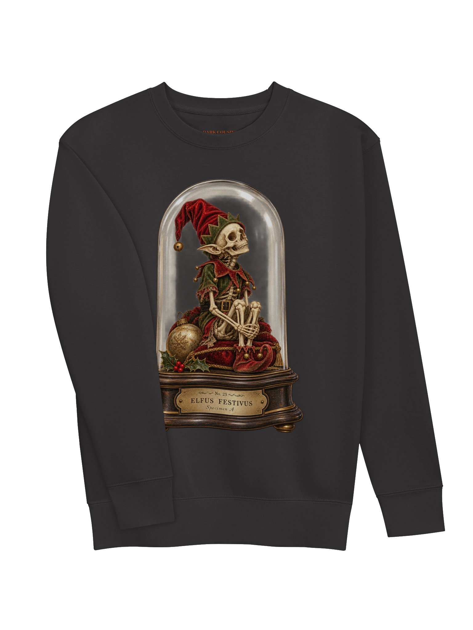 Elfus Festivus – Victorian Christmas Elf Skeleton Sweatshirt product image (2)