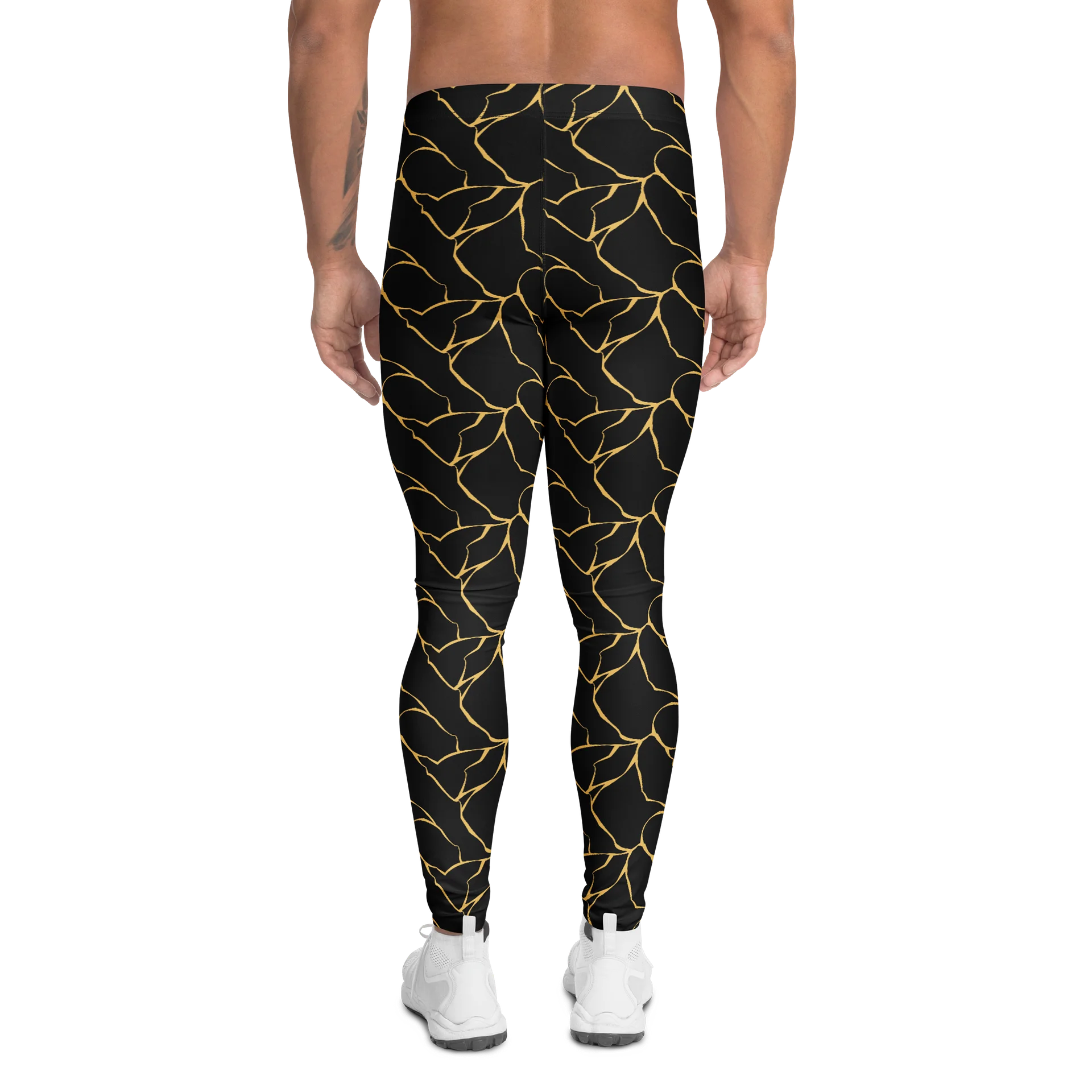 Broken Marble Luxury Stone Men’s Leggings product image (2)