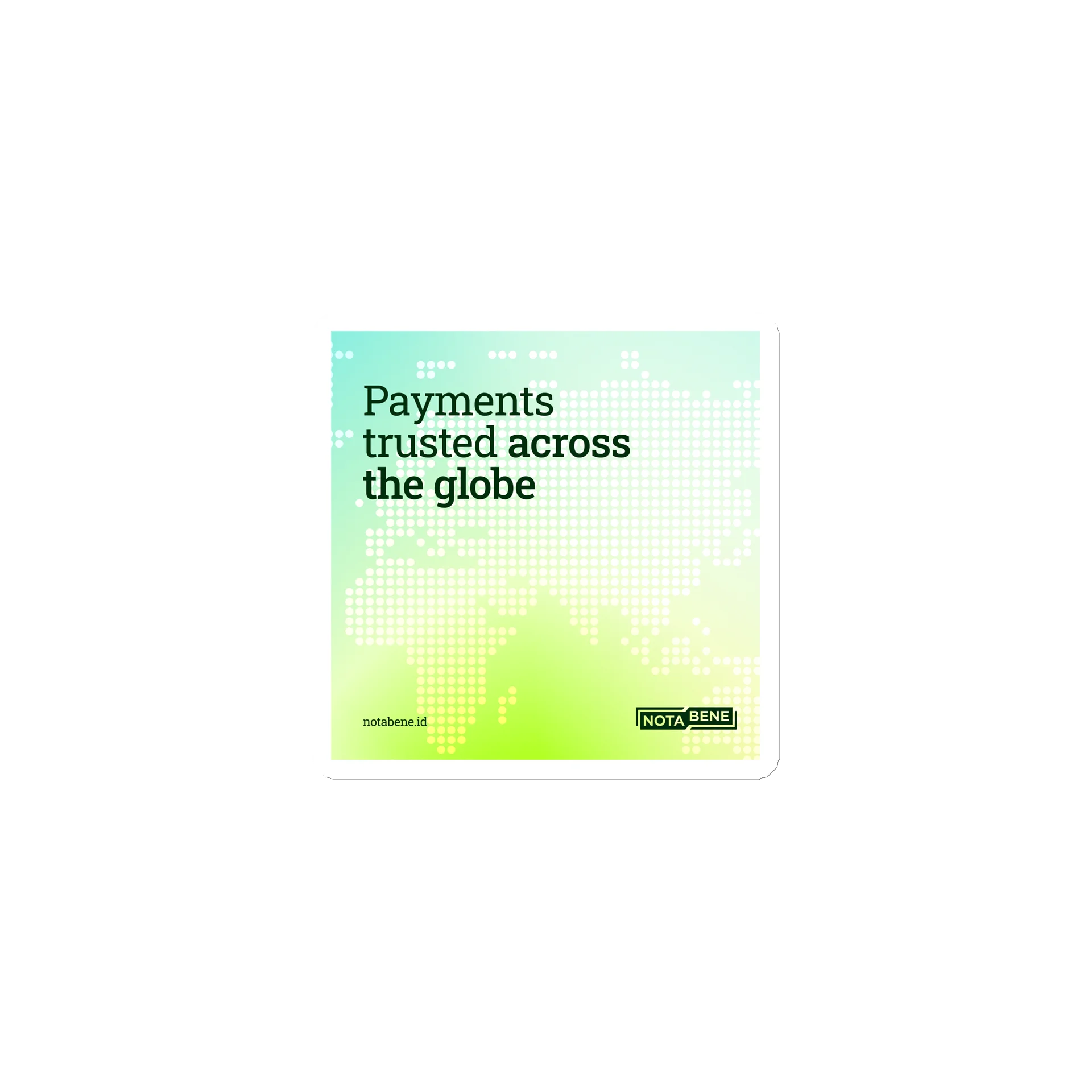 Payments Trusted Across the Globe Magnet product image (1)