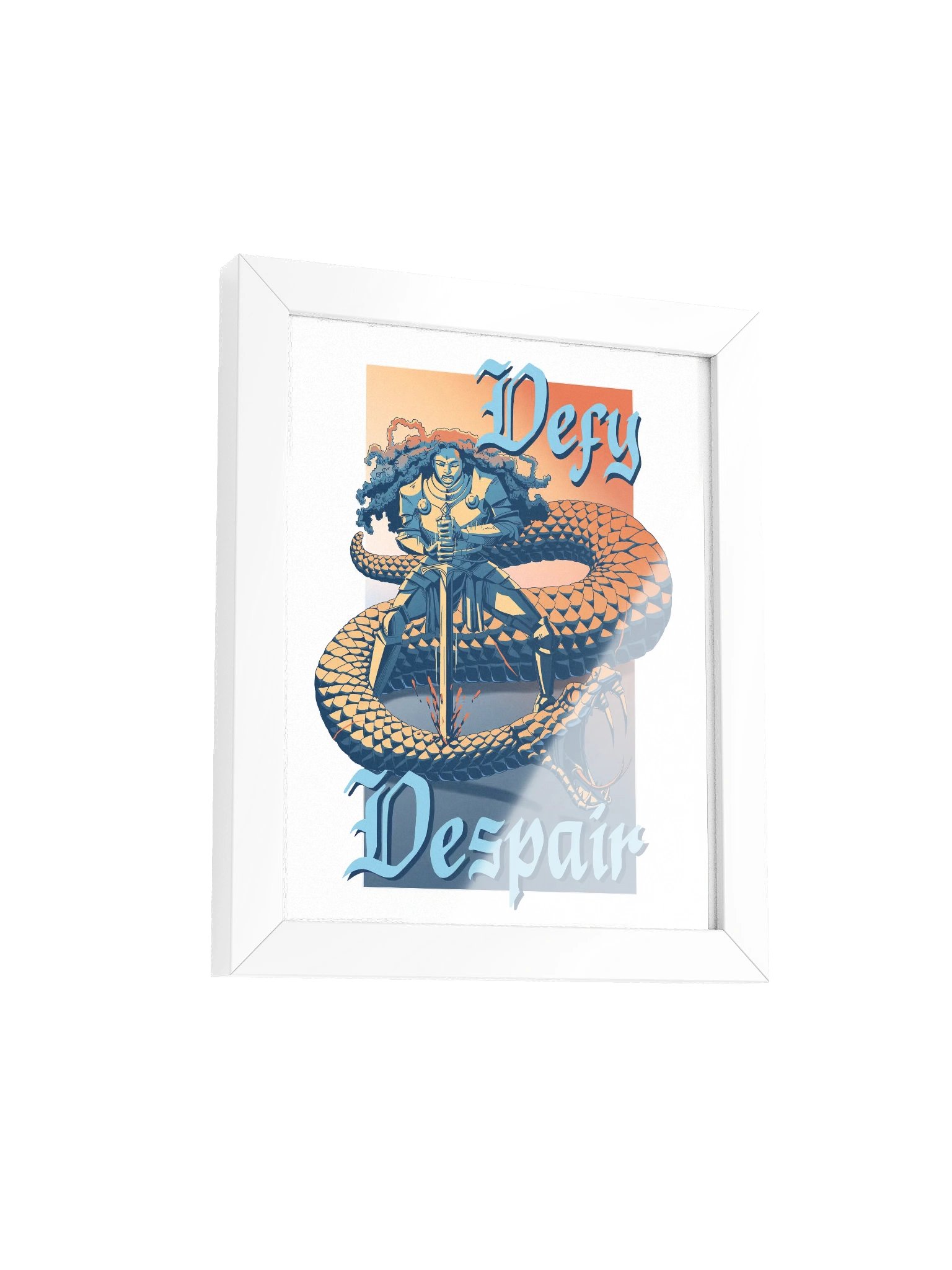DEFY DESPAIR framed poster (full color) product image (7)